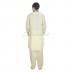 Pathani suit - Light yellow in Cotton linen Pathani suit - Light yellow in Cotton linen